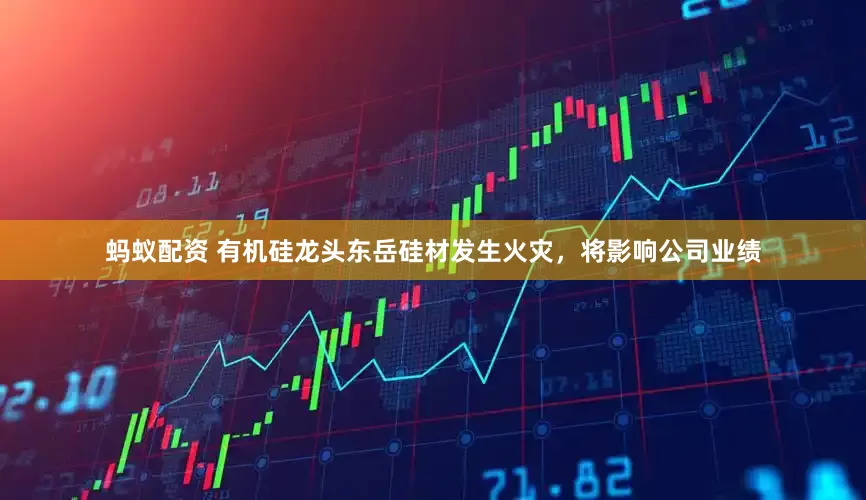 蚂蚁配资 有机硅龙头东岳硅材发生火灾，将影响公司业绩